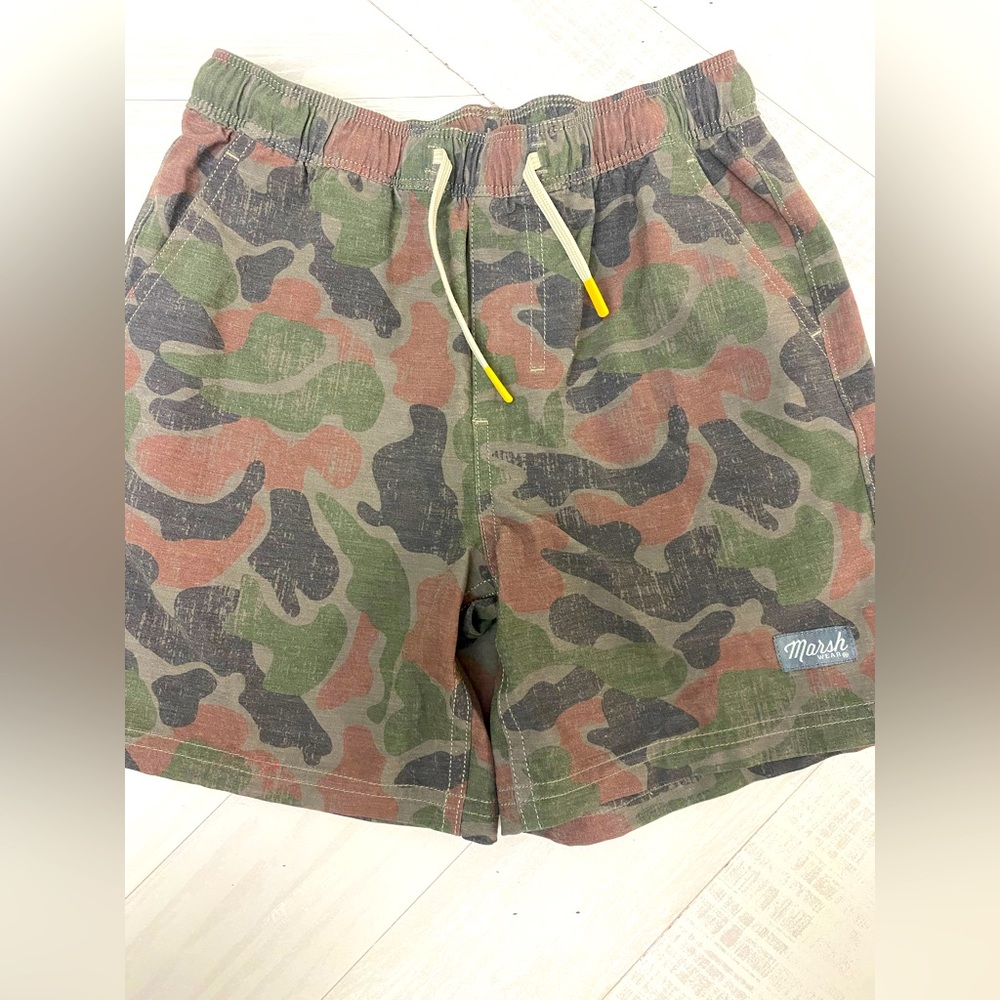 Marsh Wear Performance Shorts Camo YM Boys